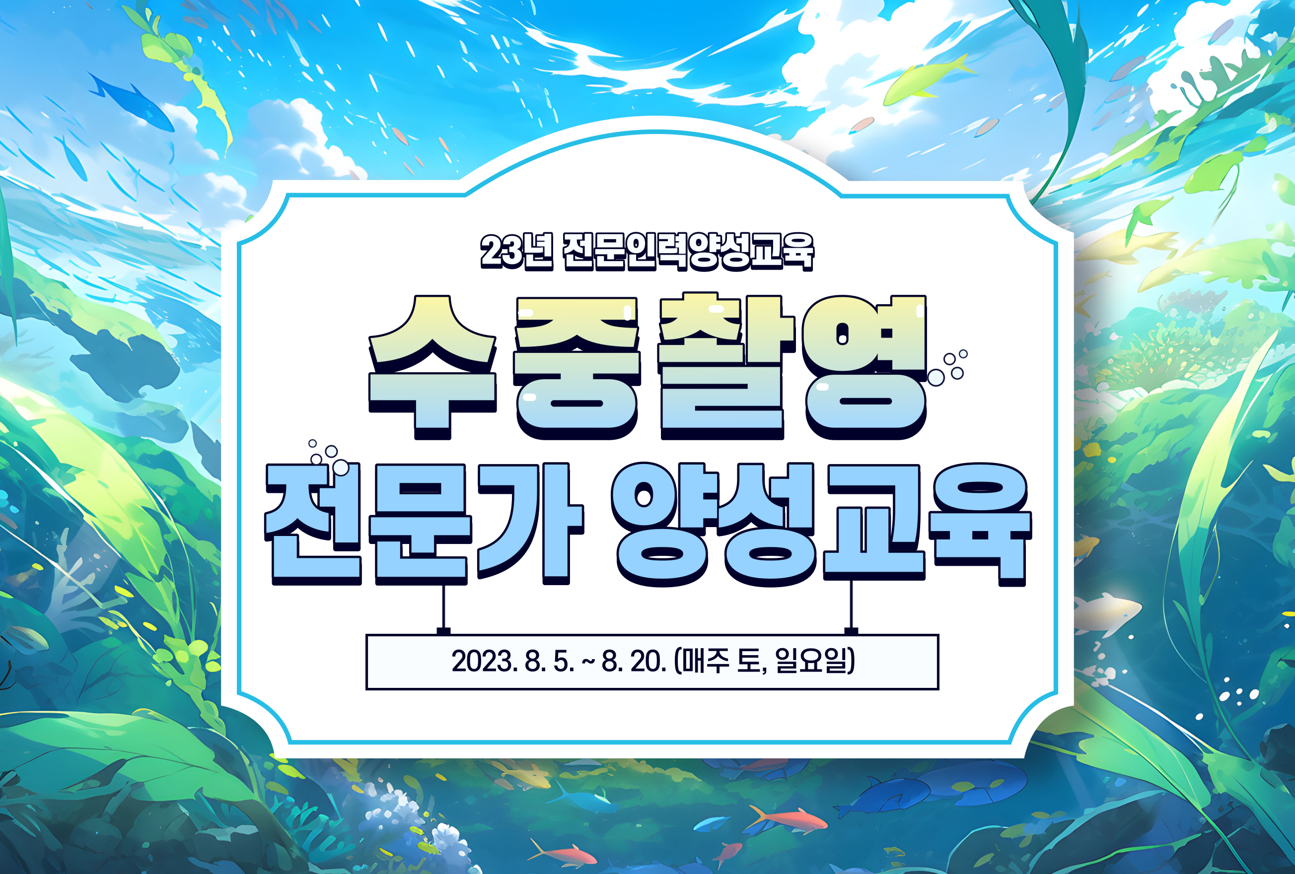 [전문인력양성교육] 수중 촬영 전문가 양성교육