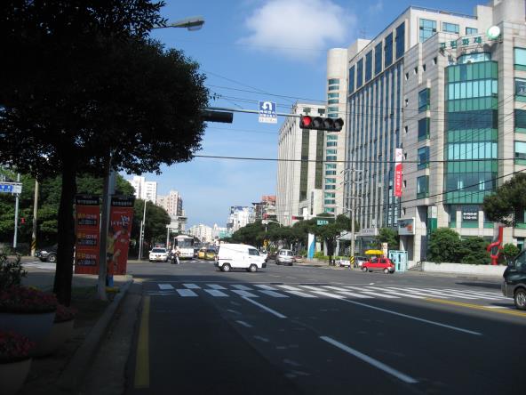 한라병원 부근 도로