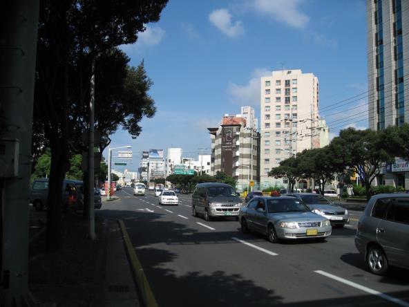 한라병원 부근 도로