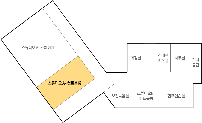 스튜디오A 컨트롤룸